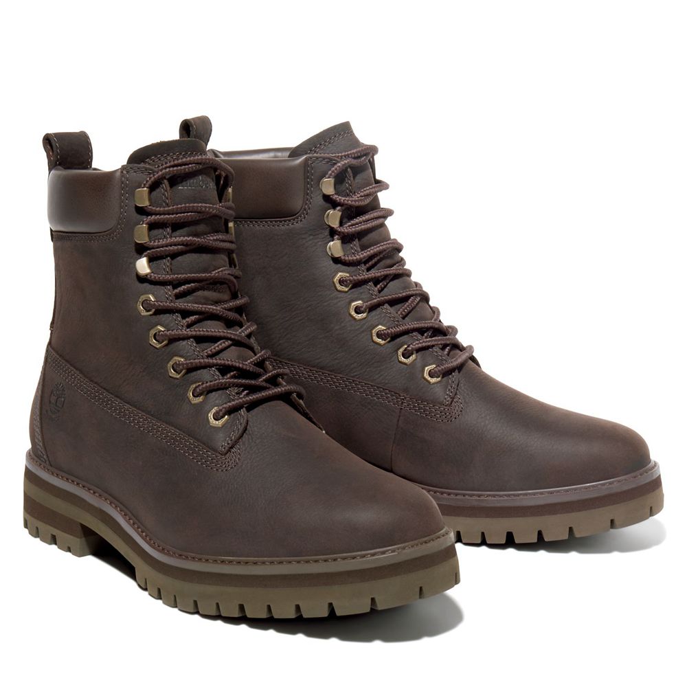 Bocanci De Zapada Timberland Barbati Maro Inchis - Courma Guy Waterproof - Romania - QDICNU845